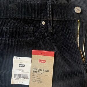 Levi's Black Corduroy Bootcut Jeans